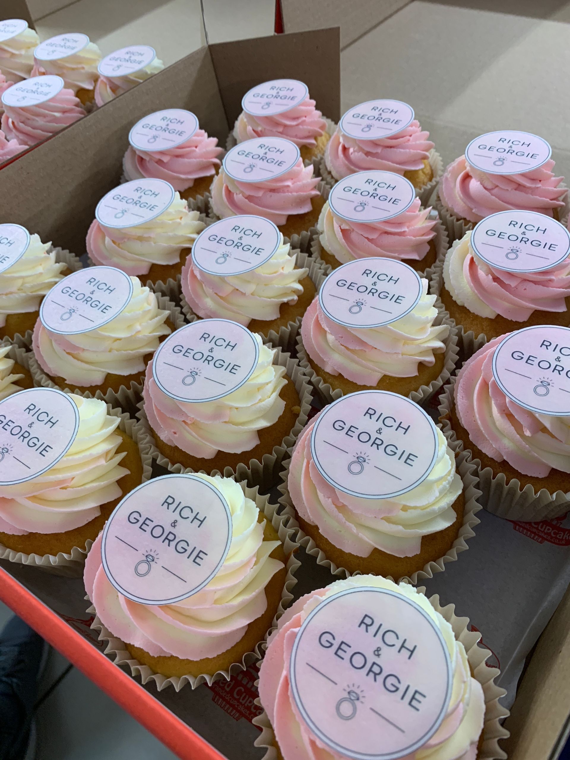 Elegant wedding cupcakes on premium display stand